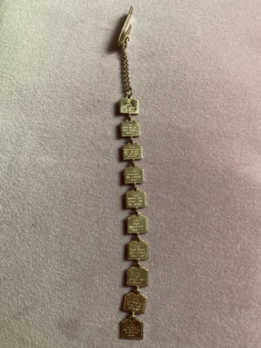 10 commandments bookmark